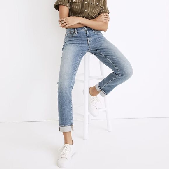 NEW Madewell The Tall Slim Boyjean in Mayberry Wash, 23T - Picture 2 of 16